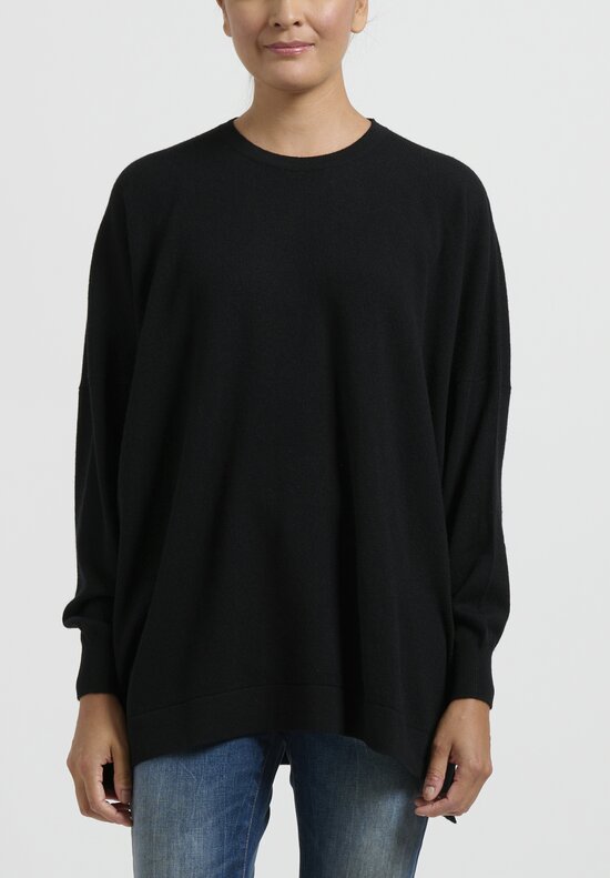 Hania New York Marley Crewneck Sweater in Black	