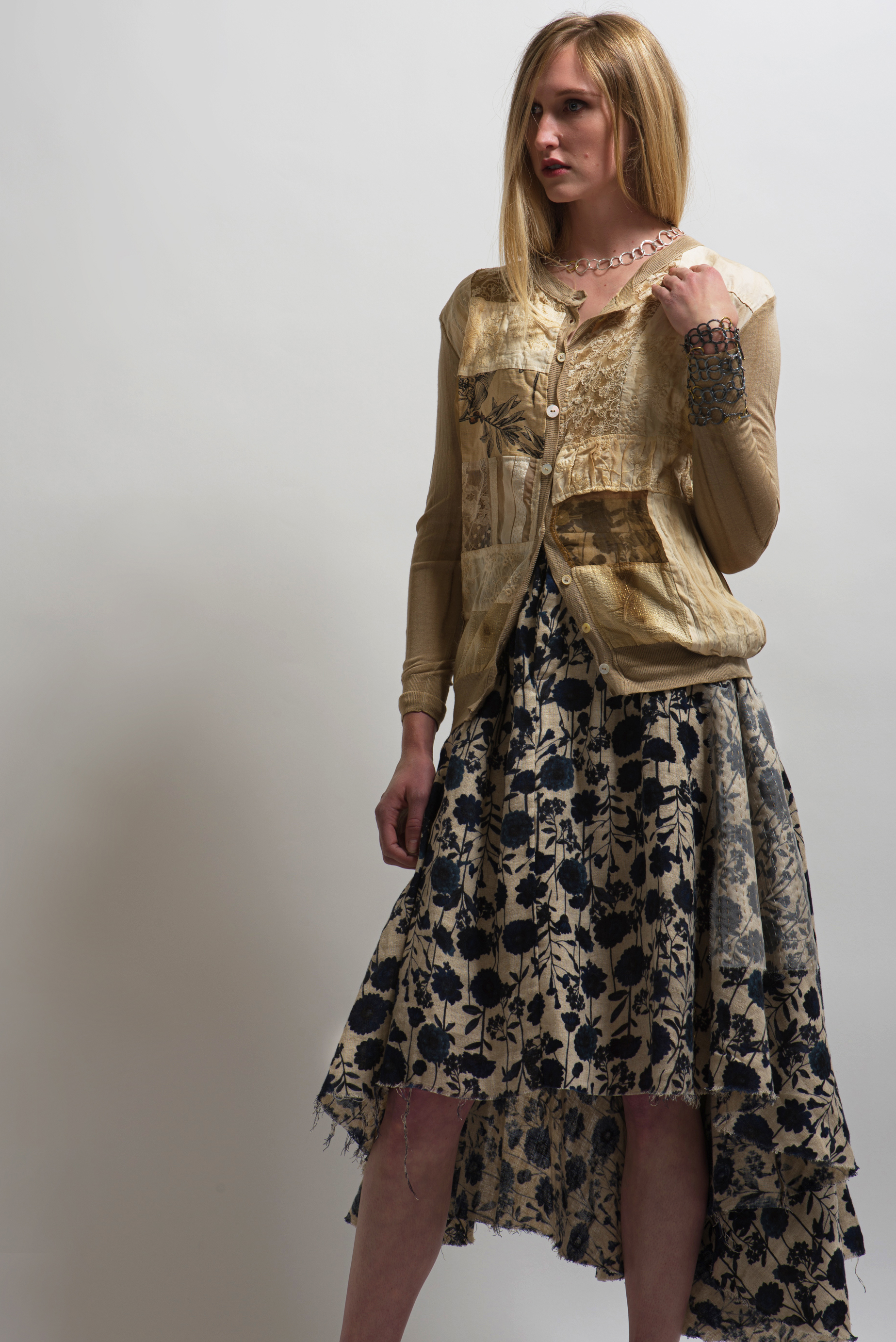 A Tentative Atelier Galsworthy Skirt in Beige