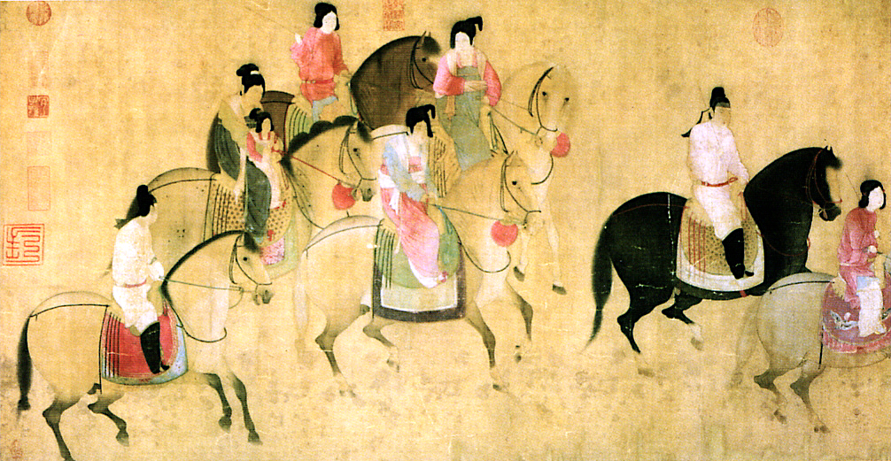 Spring Outing of the Tang Court by Zhang Xuan (713－755 AD)