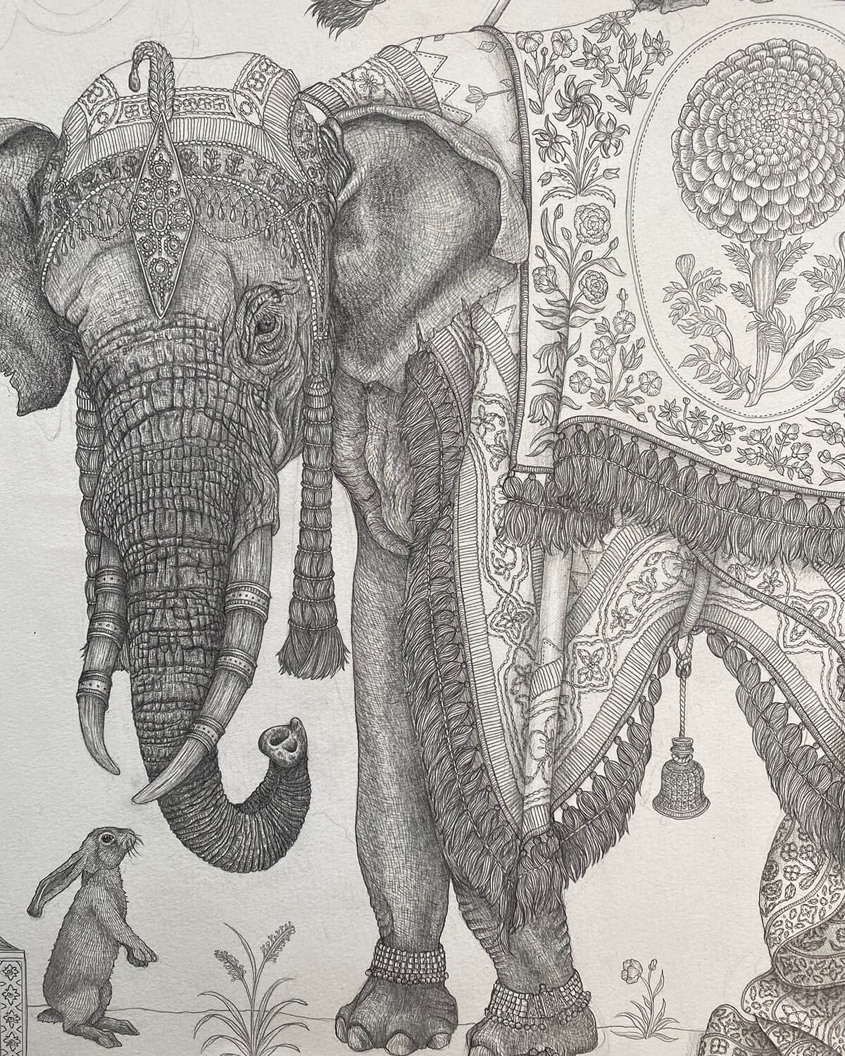 Sabina Savage Drawings: PANCHATANTRA Elephant