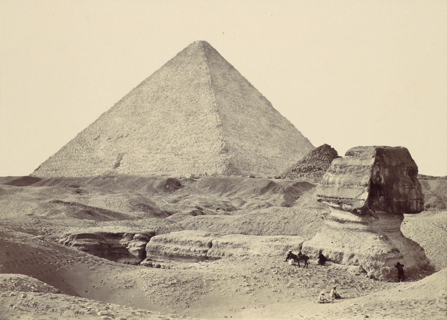 The Sphynx and Great Pyramid ca. 1857 by Francis Frith